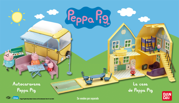 Autocaravana y Casa de Peppa Pig - juguetes Bandai